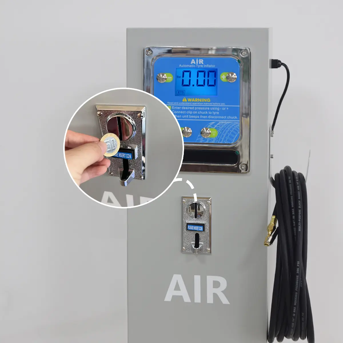 SEAPENG High-Speed Vertical Tire Inflator â 2-Min Inflation for Gas Station Use